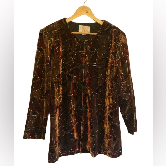 🎄 XMAS Special 🌟 VTG Velvet Image Mod-Chic Jacket - Picture 7 of 9